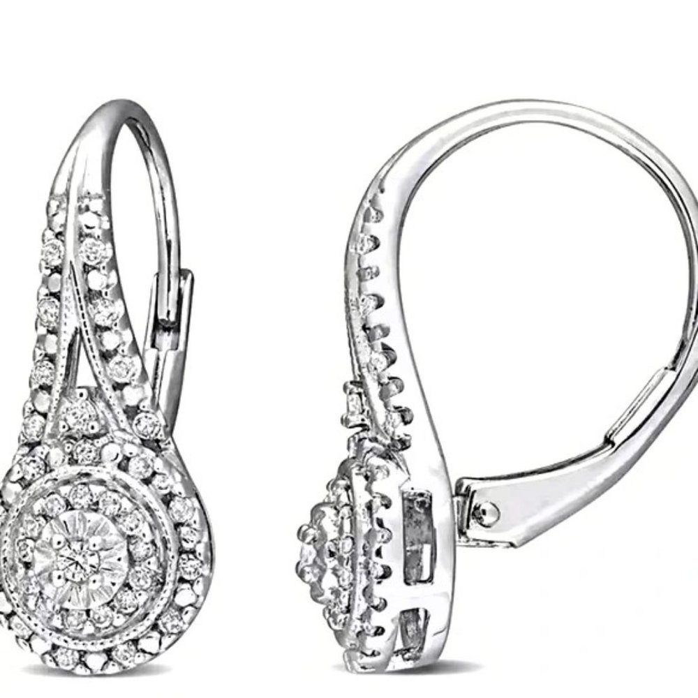 Dangle Luxurious silver crane earrings Stunning shine and Brilliance